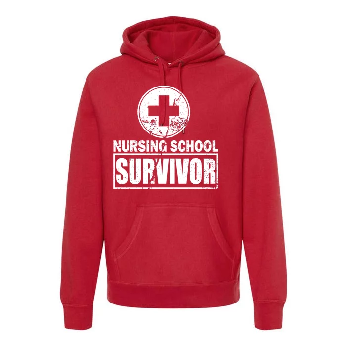 Nursing School Survivor Premium Hoodie