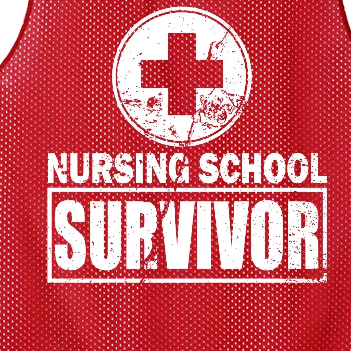 Nursing School Survivor Mesh Reversible Basketball Jersey Tank