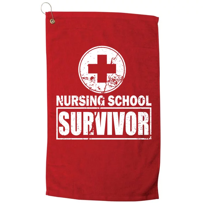 Nursing School Survivor Platinum Collection Golf Towel