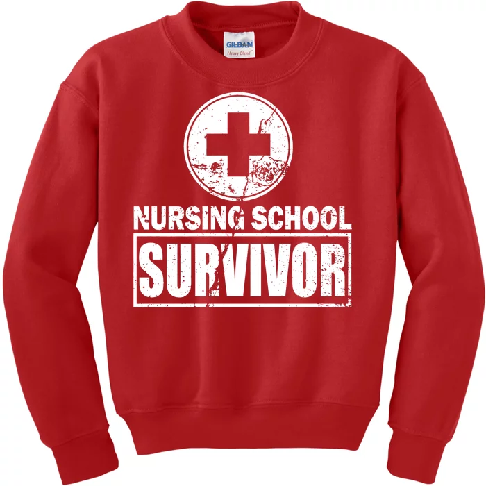 Nursing School Survivor Kids Sweatshirt