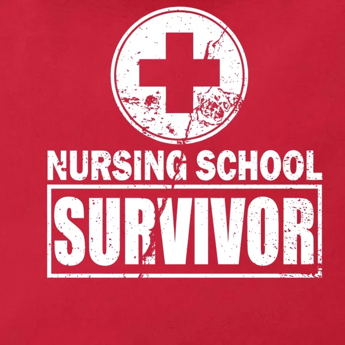 Nursing School Survivor Zip Tote Bag