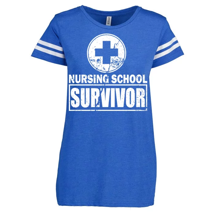 Nursing School Survivor Enza Ladies Jersey Football T-Shirt