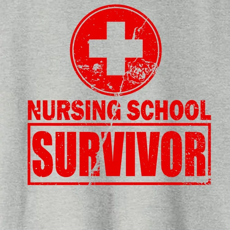 Nursing School Survivor Women's Crop Top Tee