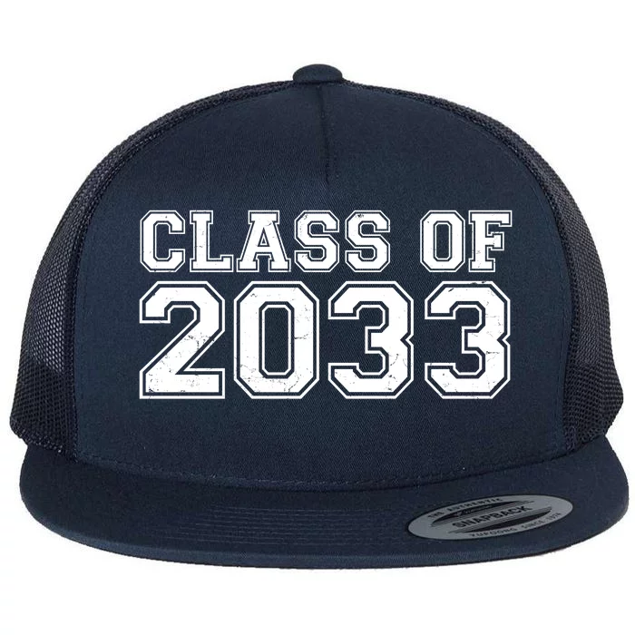 Nurture Class Of 2033 Teacher Students Flat Bill Trucker Hat