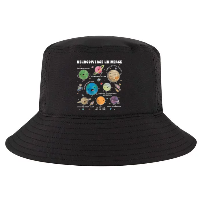 Neurodiverse Universe Space Planet Special Education Teacher Cool Comfort Performance Bucket Hat