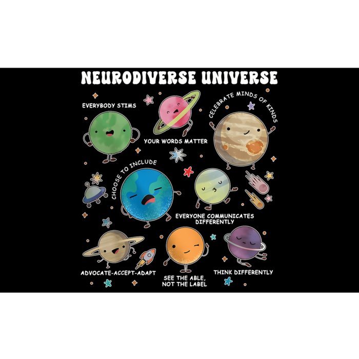 Neurodiverse Universe Space Planet Special Education Teacher Bumper Sticker