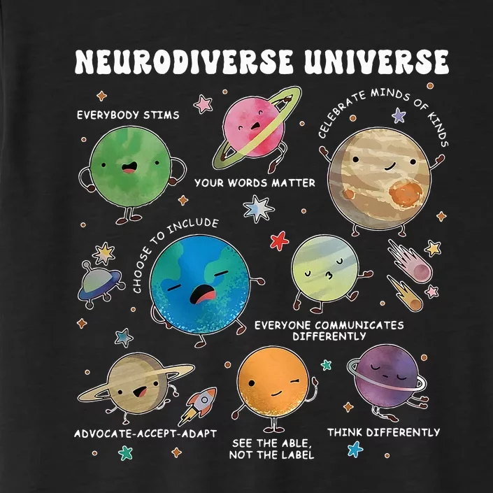 Neurodiverse Universe Space Planet Special Education Teacher ChromaSoft Performance T-Shirt