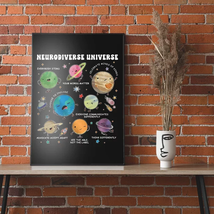 Neurodiverse Universe Space Planet Special Education Teacher Poster