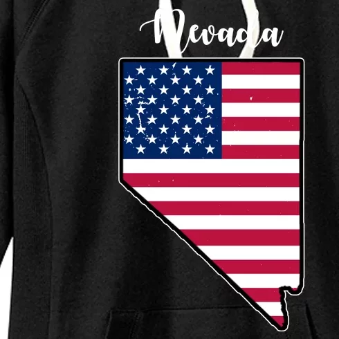 Nevada United States Map Women's Fleece Hoodie