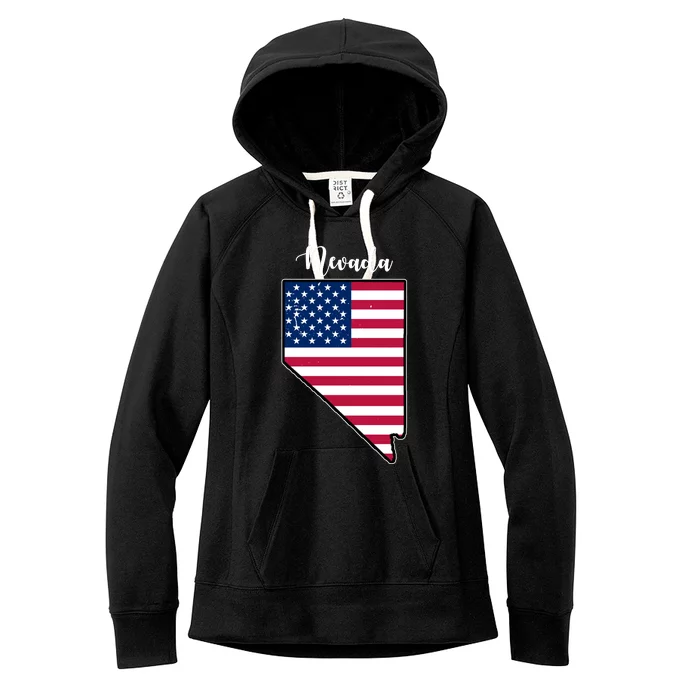 Nevada United States Map Women's Fleece Hoodie