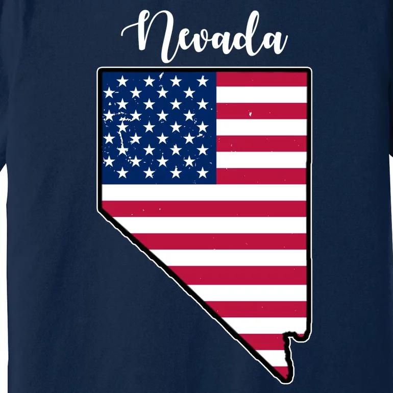 Nevada United States Map Premium T-Shirt