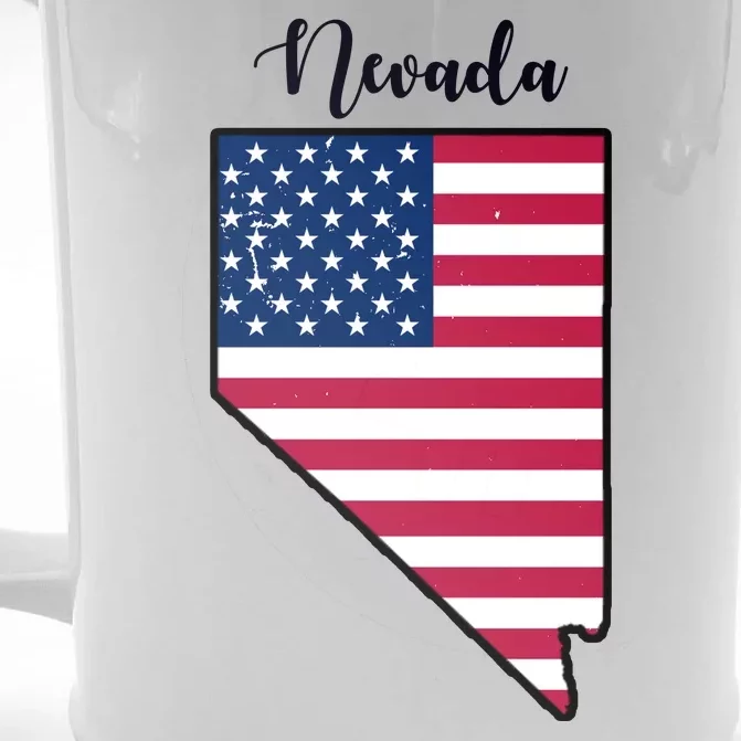 Nevada United States Map Front & Back Beer Stein