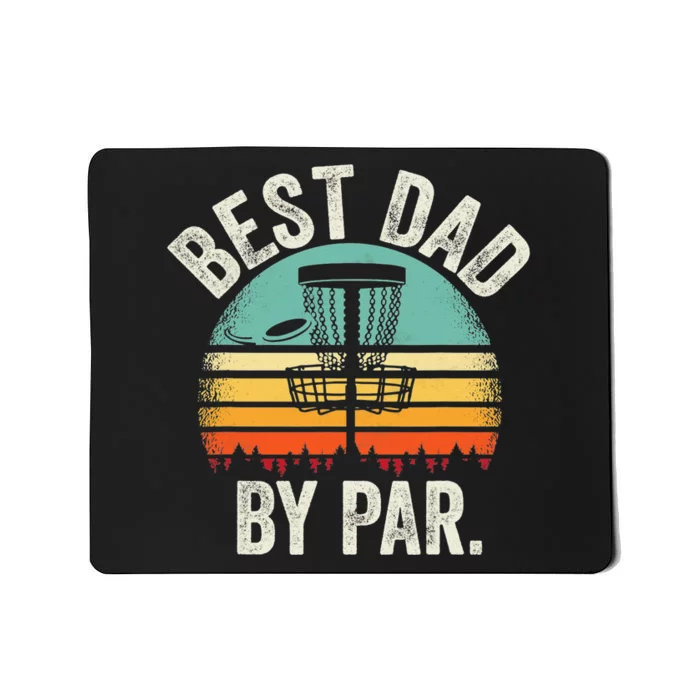 Never Underestimate The Old Guy Funny Disc Golf Dad Frisbee Mousepad