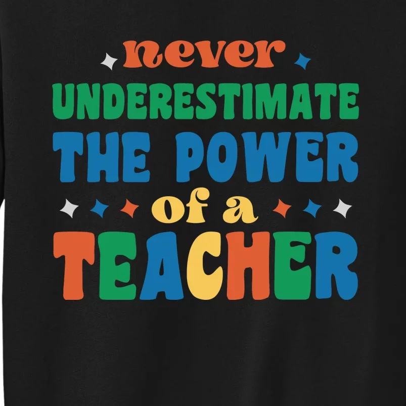 Never Underestimate The Power Of A Teacher Sweatshirt