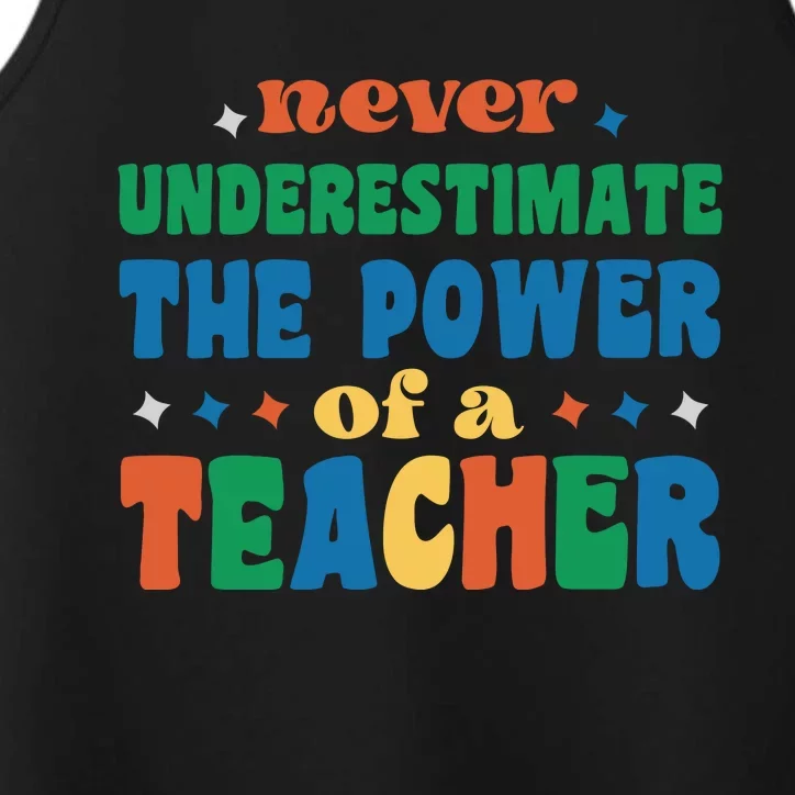 Never Underestimate The Power Of A Teacher Performance Tank