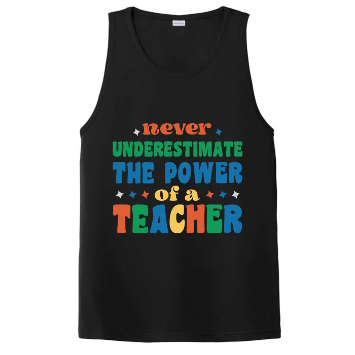 Never Underestimate The Power Of A Teacher Performance Tank