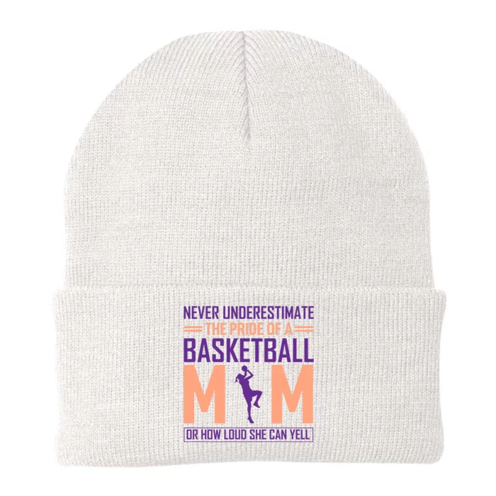 Never Underestimate The Pride Of A Basketball Mom Knit Cap Winter Beanie