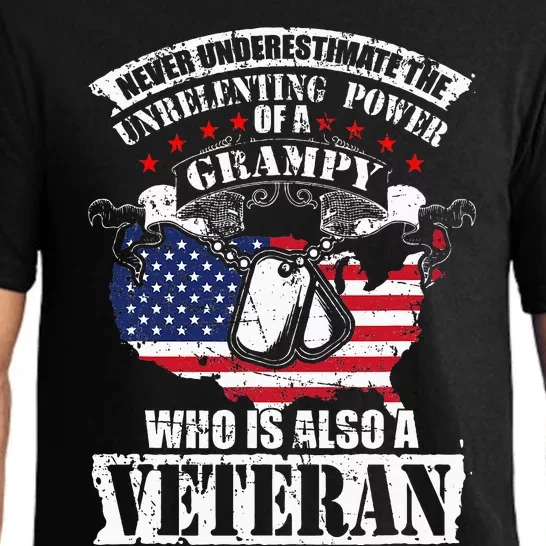 Never Underestimate the Unrelenting Power of Veteran Grampy Pajama Set