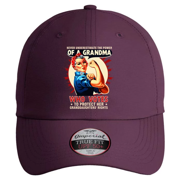 Never Underestimate The Power Of A Grandma Who Votes Graphic The Original Performance Cap