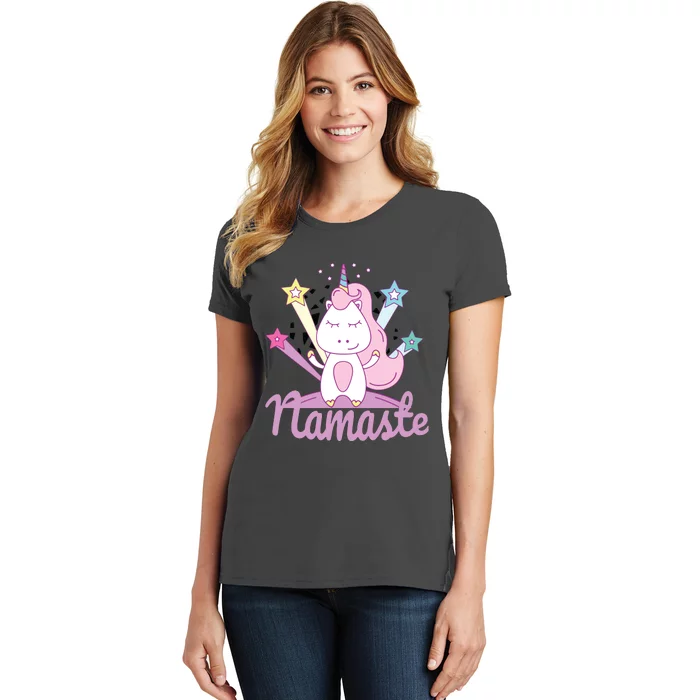 Namaste Unicorn Tee For Kids Girls Yoga Women's T-Shirt