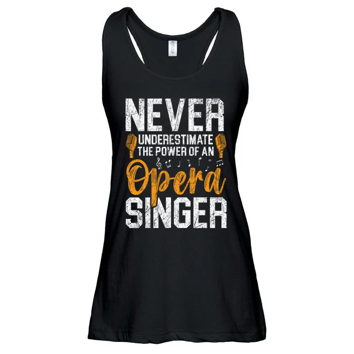 Never Underestimate The Power Of An Opera Singer Ladies Essential Flowy Tank