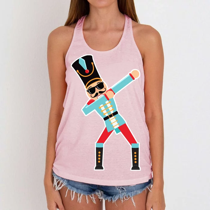 Nutcracker Dab Women's Knotted Racerback Tank