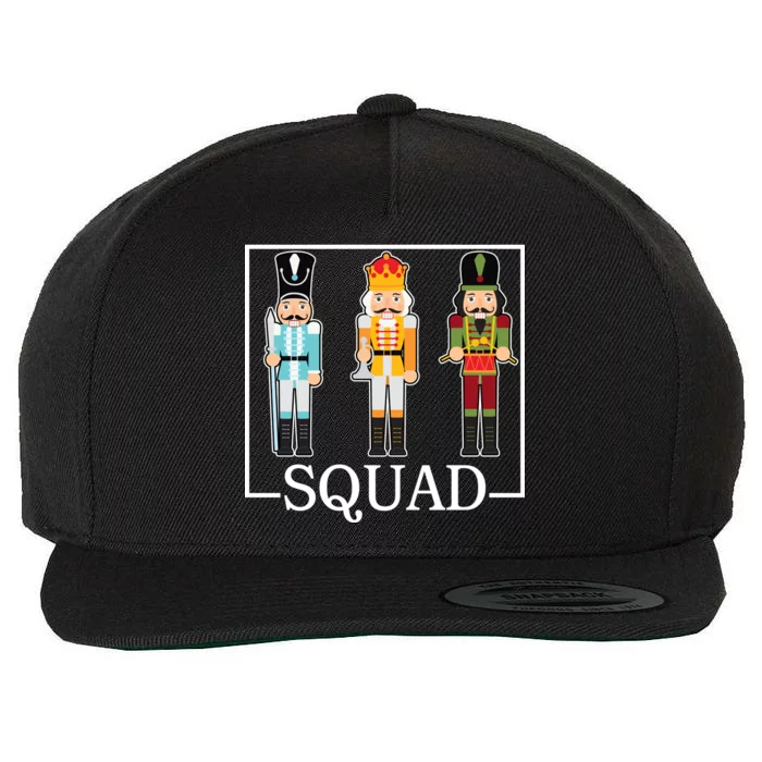 Nutcracker Squad Funny Christmas Wool Snapback Cap