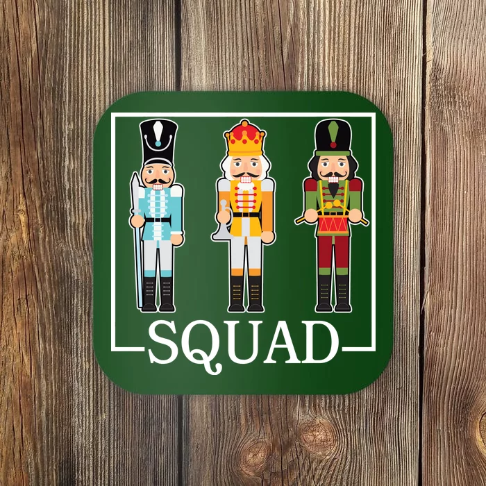 Nutcracker Squad Funny Christmas Coaster