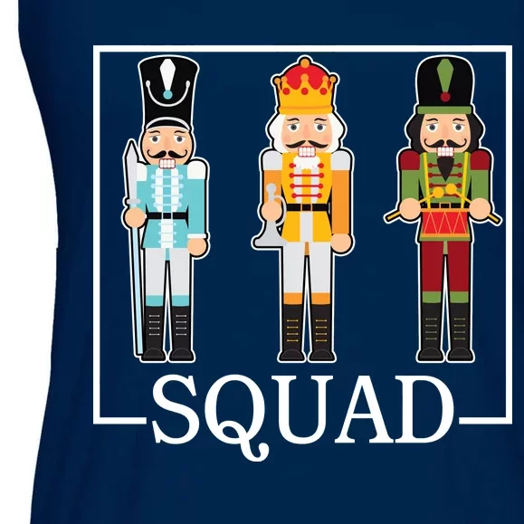 Nutcracker Squad Funny Christmas Ladies Essential Flowy Tank