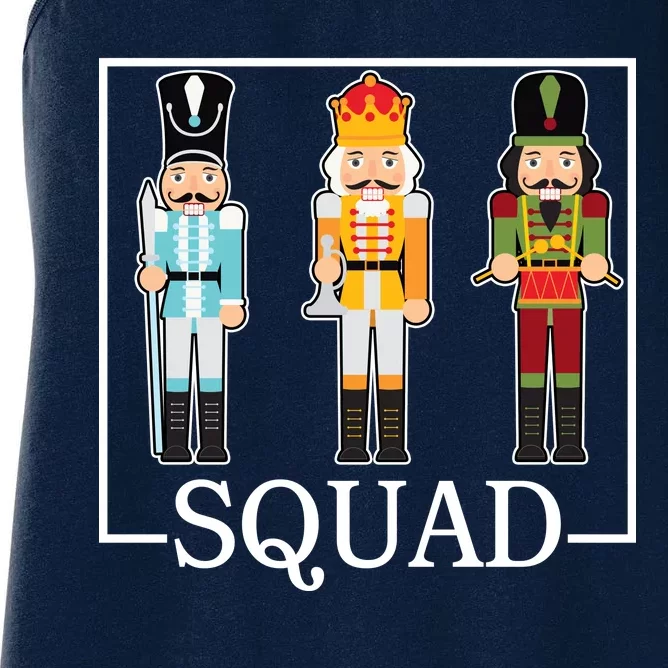 Nutcracker Squad Funny Christmas Women's Racerback Tank