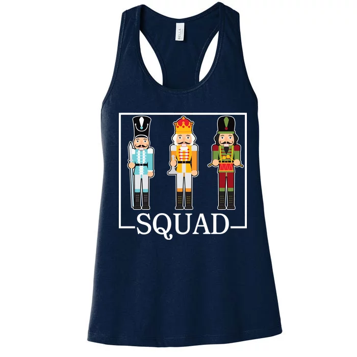 Nutcracker Squad Funny Christmas Women's Racerback Tank