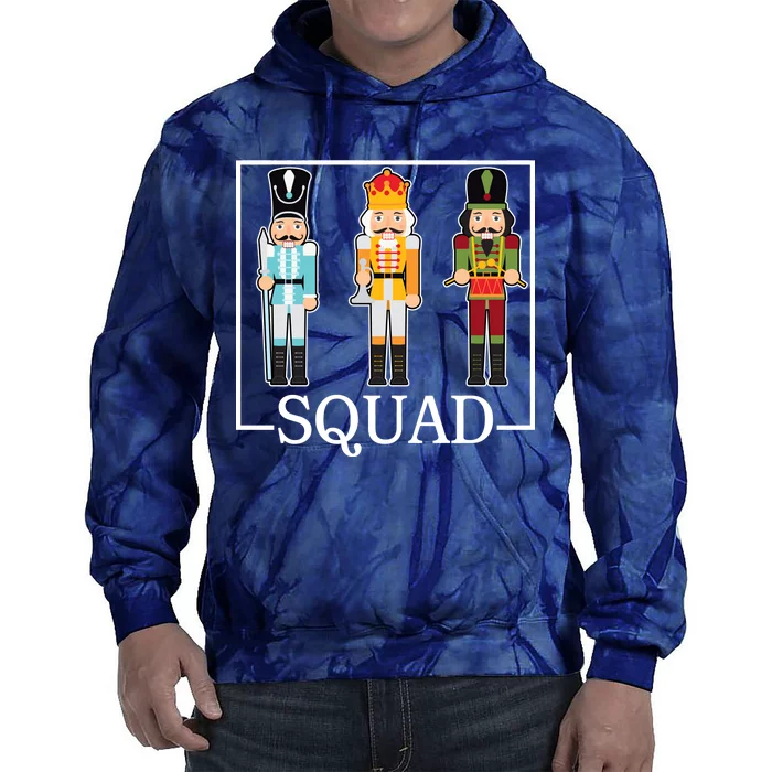 Nutcracker Squad Funny Christmas Tie Dye Hoodie