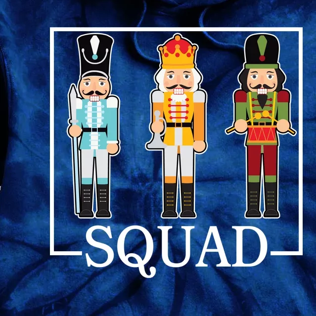 Nutcracker Squad Funny Christmas Tie Dye Hoodie