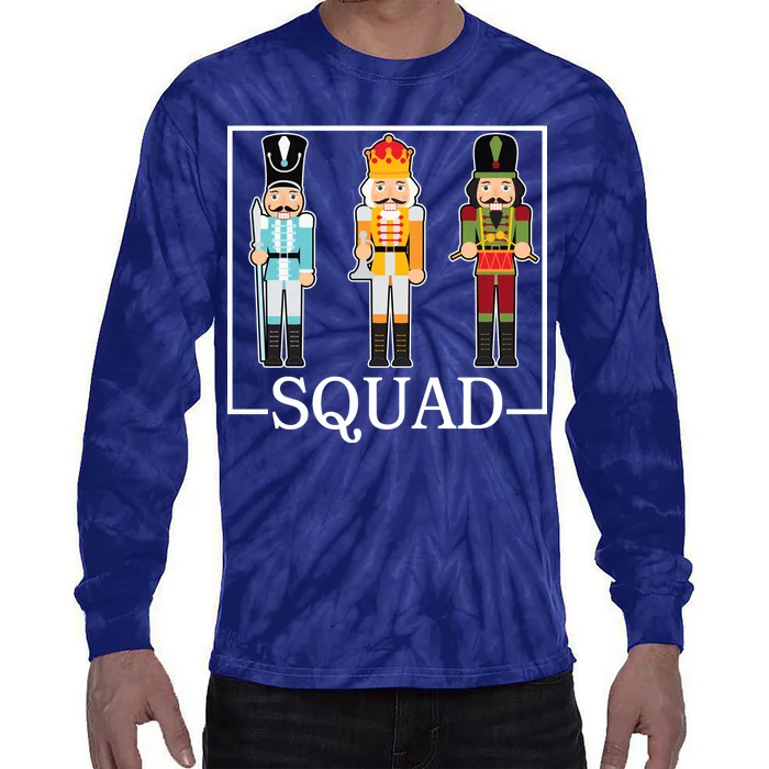 Nutcracker Squad Funny Christmas Tie-Dye Long Sleeve Shirt