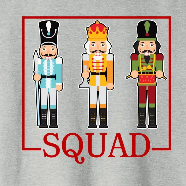 Nutcracker Squad Funny Christmas Women's Crop Top Tee