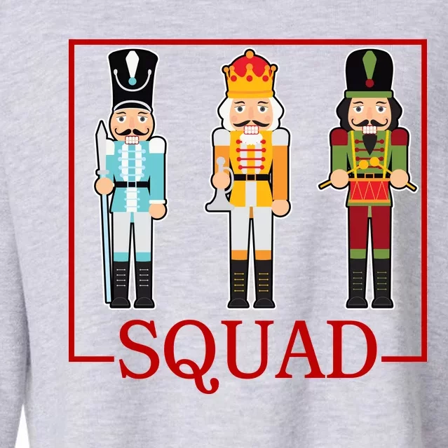 Nutcracker Squad Funny Christmas Cropped Pullover Crew