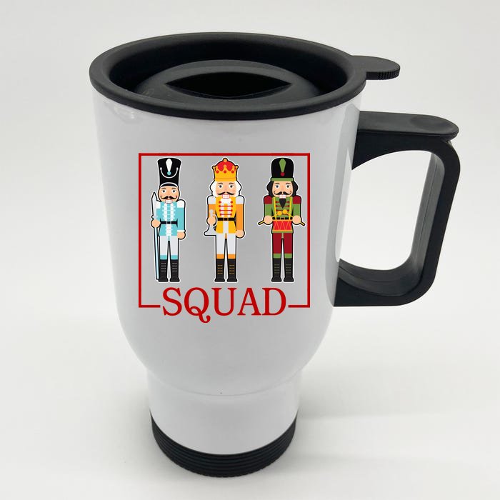 Nutcracker Squad Funny Christmas Front & Back Stainless Steel Travel Mug