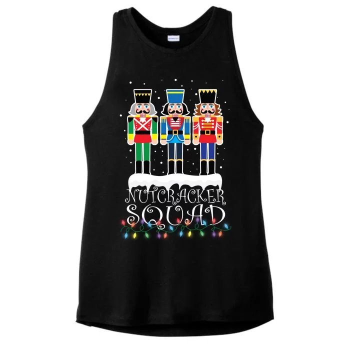 Nutcracker Squad Holiday Ballet Dance Christmas Ladies Tri-Blend Wicking Tank