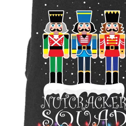 Nutcracker Squad Holiday Ballet Dance Christmas Doggie 3-End Fleece Hoodie