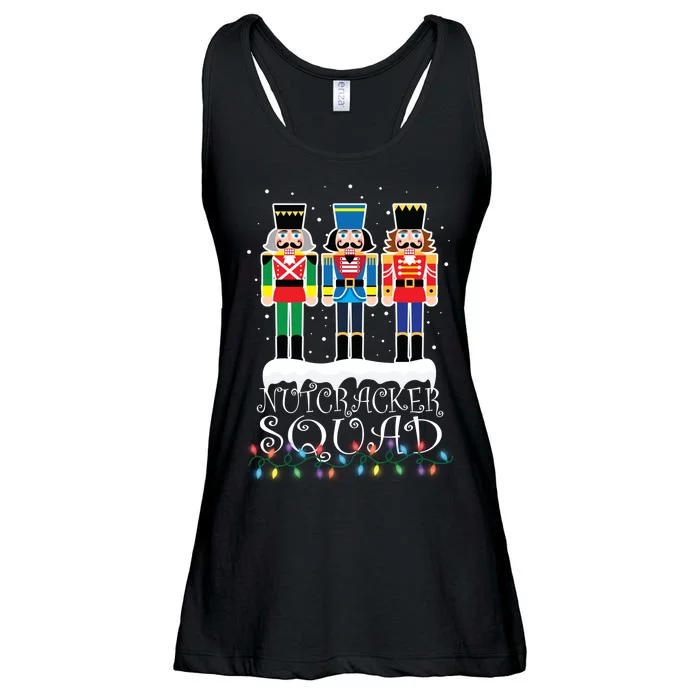 Nutcracker Squad Holiday Ballet Dance Christmas Ladies Essential Flowy Tank