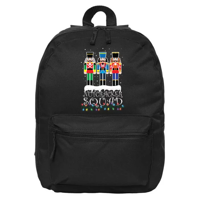 Nutcracker Squad Holiday Ballet Dance Christmas 16 in Basic Backpack