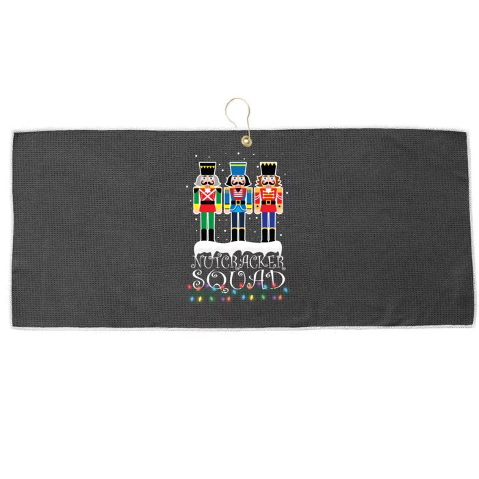 Nutcracker Squad Holiday Ballet Dance Christmas Large Microfiber Waffle Golf Towel