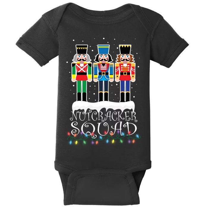 Nutcracker Squad Holiday Ballet Dance Christmas Baby Bodysuit