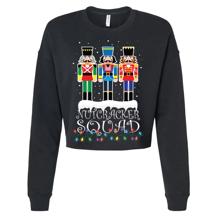 Nutcracker Squad Holiday Ballet Dance Christmas Cropped Pullover Crew