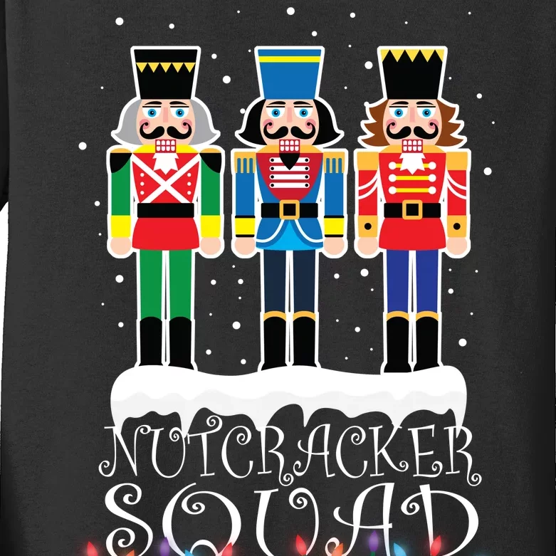 Nutcracker Squad Holiday Ballet Dance Christmas Kids Long Sleeve Shirt