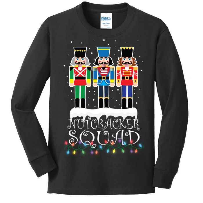 Nutcracker Squad Holiday Ballet Dance Christmas Kids Long Sleeve Shirt