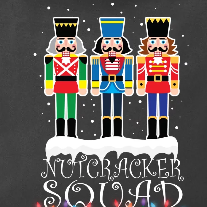 Nutcracker Squad Holiday Ballet Dance Christmas Zip Tote Bag