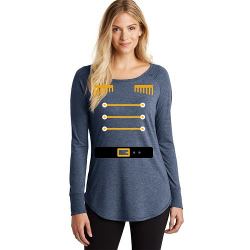 Nutcracker Uniform Toys Soldier Christmas Women’s Perfect Tri Tunic Long Sleeve Shirt