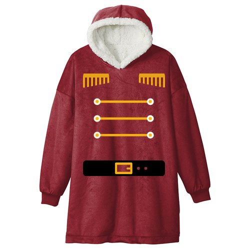 Nutcracker Uniform Toys Soldier Christmas Hooded Wearable Blanket