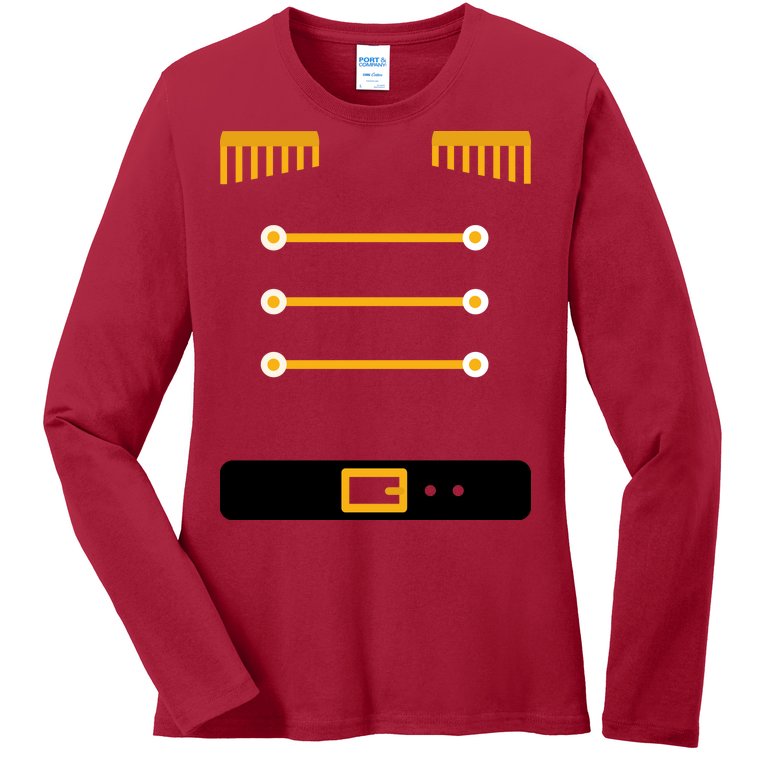 Nutcracker Uniform Toys Soldier Christmas Ladies Missy Fit Long Sleeve Shirt